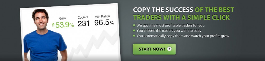 social trading page header